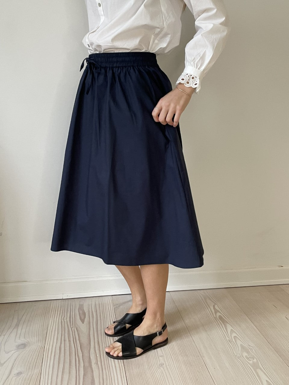 Anika nederdel - Marineblå Albertine