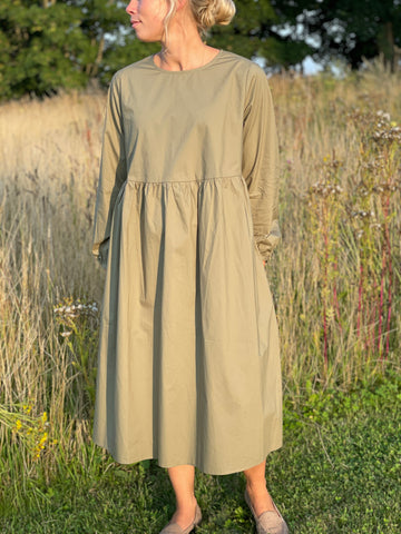 Agnes kjole - Oliven grøn